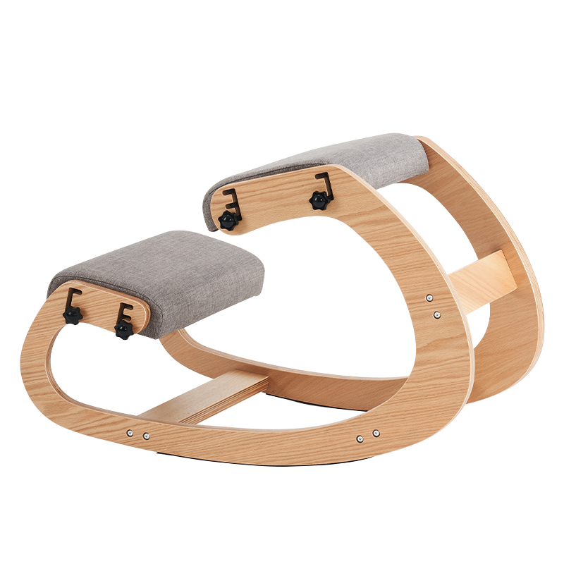 Grå stoppad sits knästående kontorsstol (Y-C33)