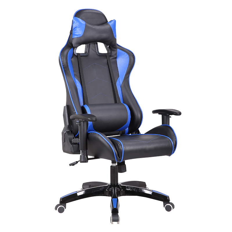 Blå justerbar hissdator Video Racing Gaming Chair (Y-2669)