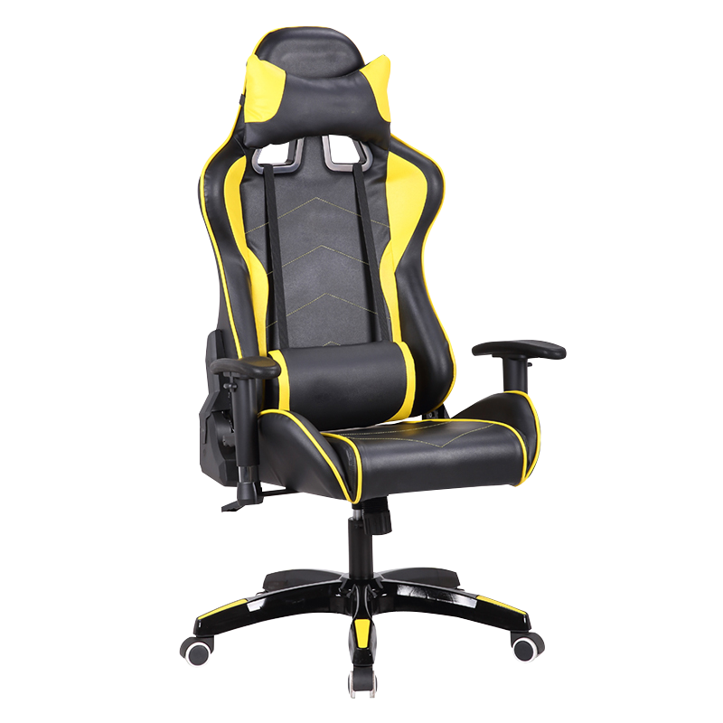 Gul justerbar hissdator Video Racing Gaming Chair (Y-2669)