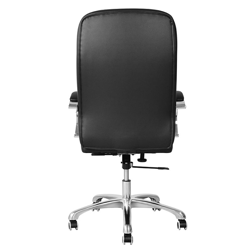 Hög rygg PU Swivel Executive Office Stol med krom armstöd (M-6115)