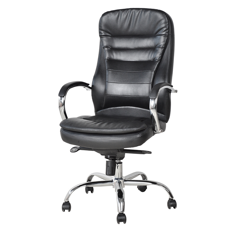 Ergonomic Manager Kontorsstol med Chrome Pad Armstöd (M-6117)