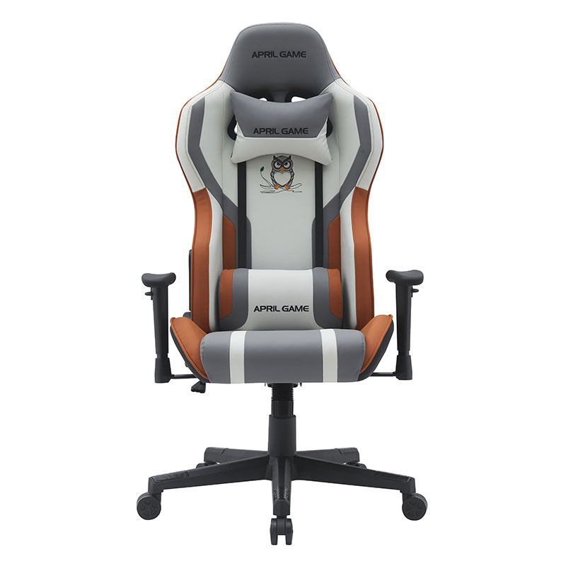 Djurdesign Högt syntetiskt läder Silla Gamer Vridbart 180 graders lutande starkt ram Racing Gamer Stol (T-7121)