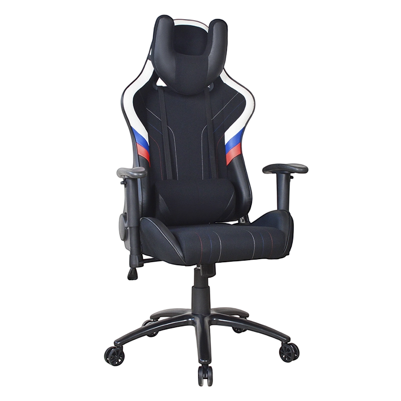 2D armstöd vridbar målning metallbas Racing spelstol (T-7116)