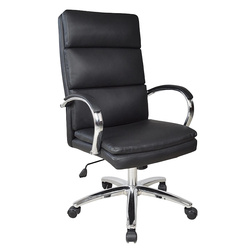 Hög rygg Chrome Pad Armstöd Executive Office Chair (M-6114)