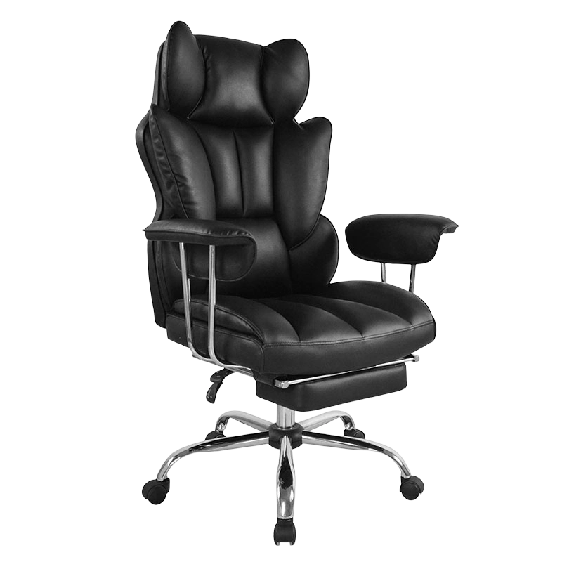 Hög rygg Chrome Pad Armstöd Executive Office Chair (M-6140)
