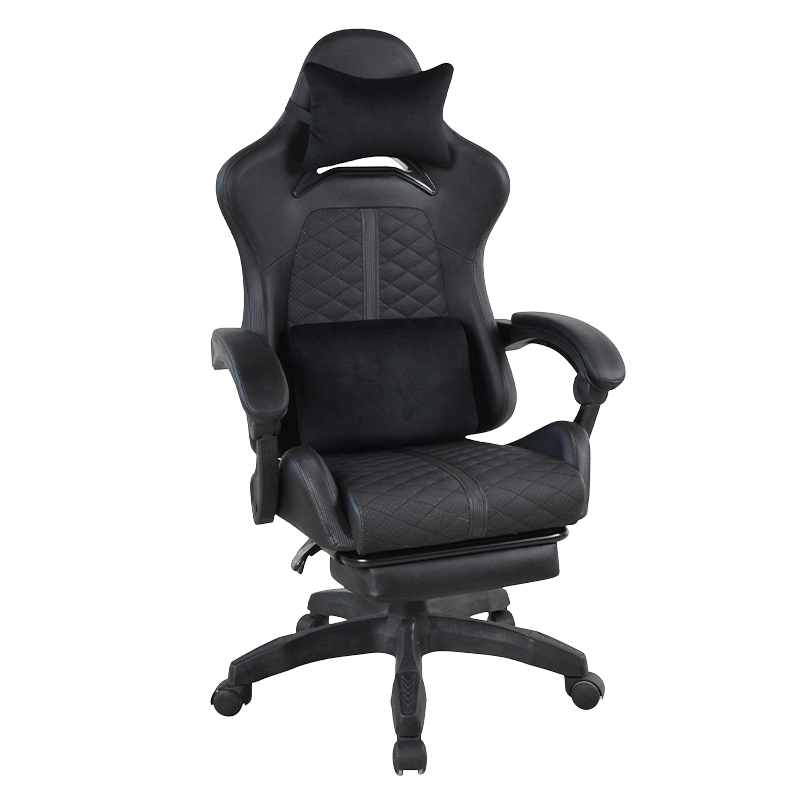 PP justerbara armstöd High Back Gamer Chair med fotstöd (T-7137)