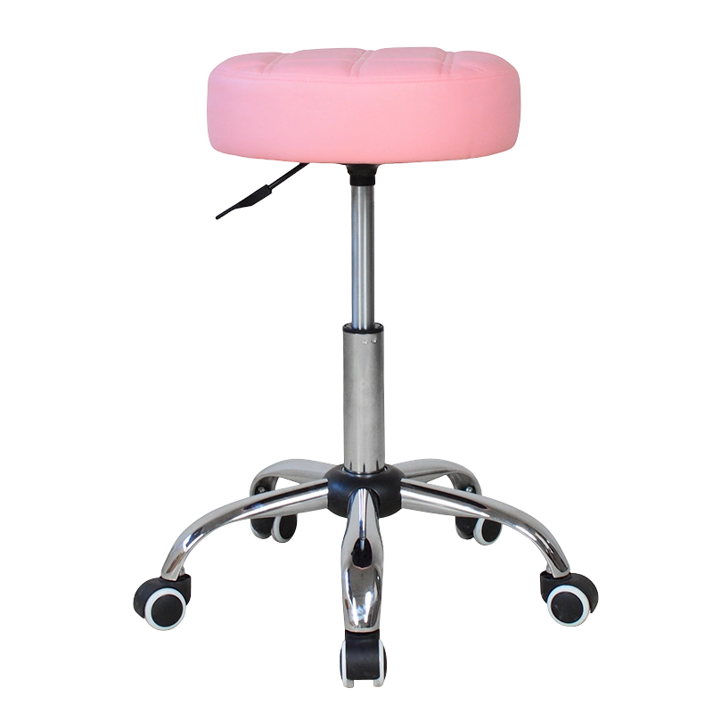 Svängbara runda salongsstolar i läder (GY-1007)