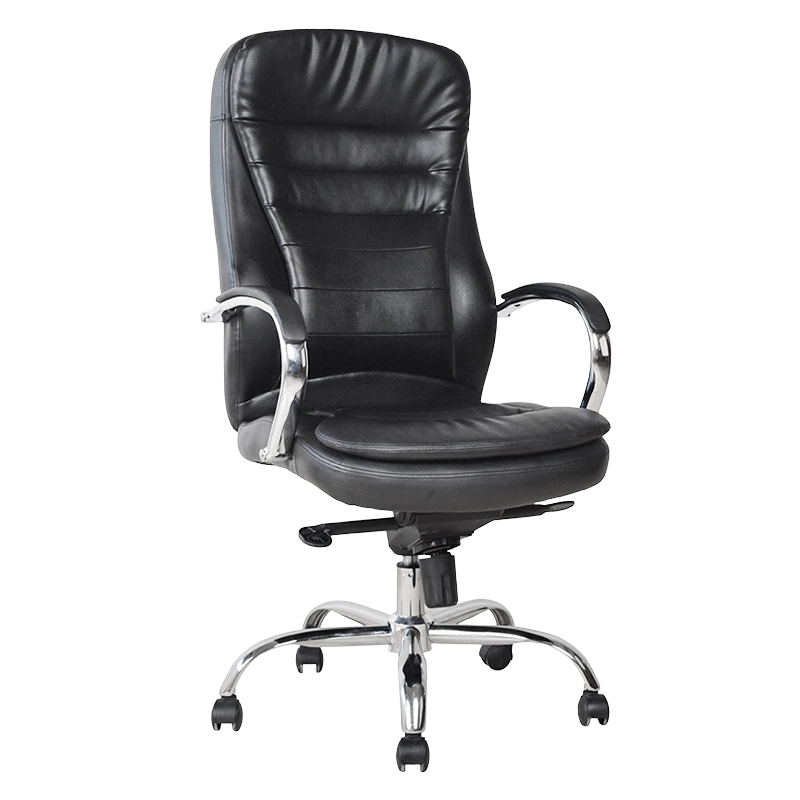 Ergonomic Manager Kontorsstol med Chrome Pad Armstöd (M-6117)