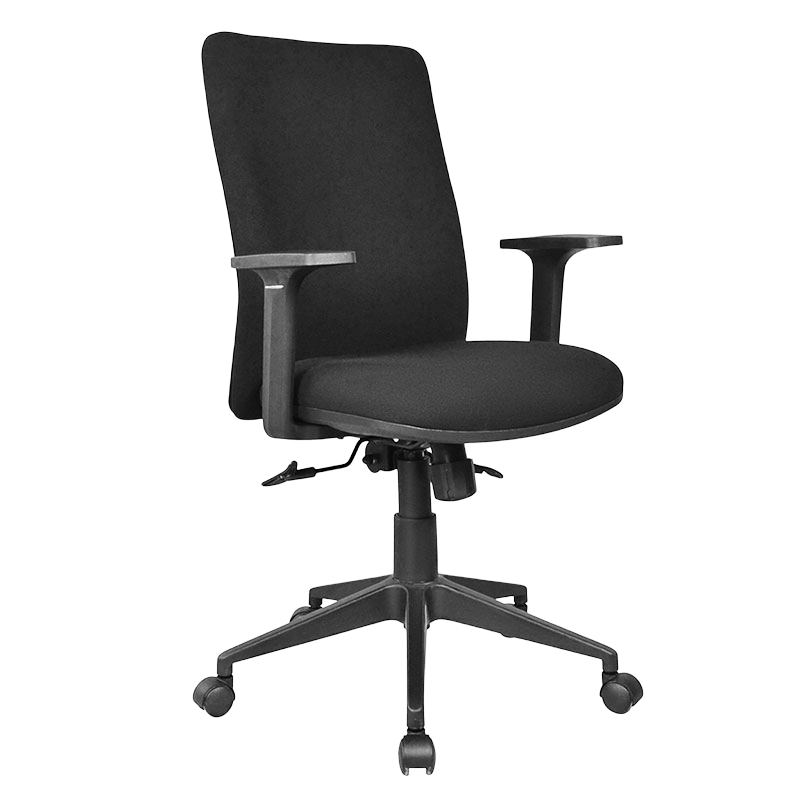 Tyg Mitt bak PP Armstöd Personal Task Chair (M-6127)