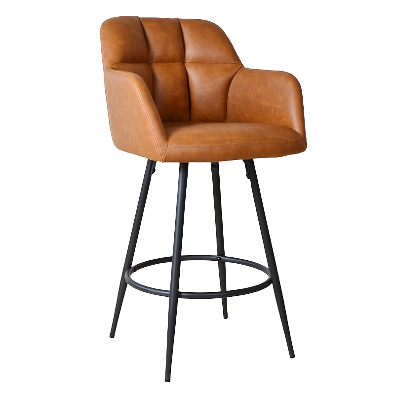 PU låg rygg mothöjd pallstol (X-5117B)