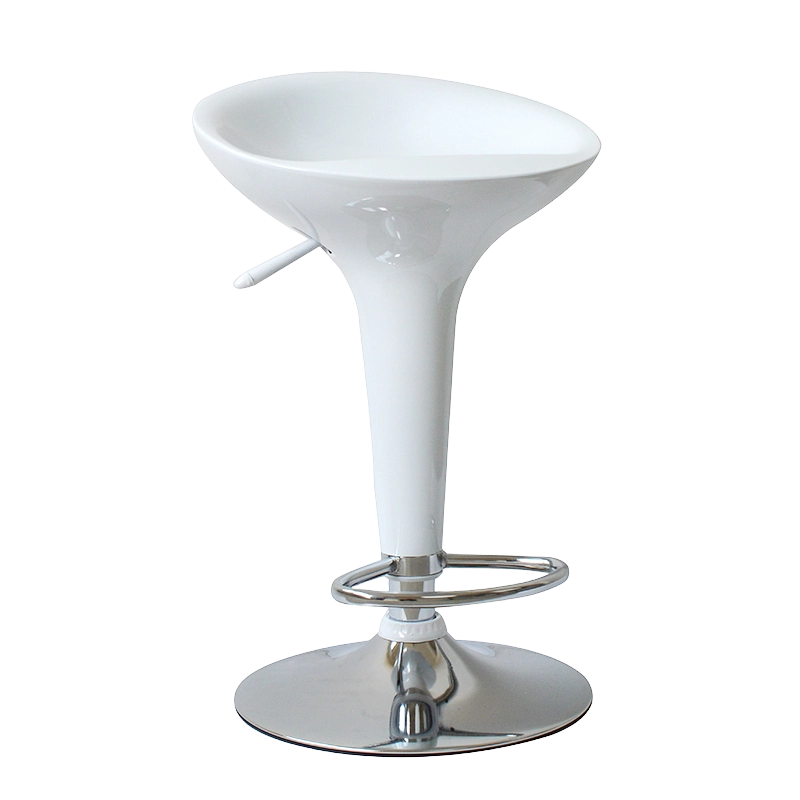 Vit ABS Plast Swivel Lift Barstol Stol (GY-901)